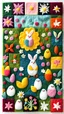 Placeholder: felt art patchwork depict easter celebration tradition