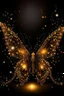 Placeholder: Luminous Light Brown butterfly Light fireworks and manure full of stars