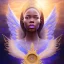 Placeholder: African crystal angel palace ! soft background | god rays | intricate | elegant | galactic landscape | highly detailed | illustration | depth of field, luminosity, ultra sharp focus, ultra high definition