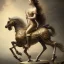 Placeholder: beautiful woman sitting on ultra-detailed carousel horse, 1800s, chiaroscuro lighting , 8k UHD, matte painting, character creation, full shot, wide field of view, centered, illustration, renaissance, artwork, high-quality, intricate detail, rocco, greg rutowski, howard lyon, alphonse mucha