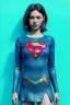 Placeholder: Waist up portrait, woman, make-up, happy, satisfacer dildo advertising, Realistic image, 60s, supergirl, tights minimal dress, sweat, Color background, photo studio, concept art, smooth, unreal engine 5, god lights, ray tracing, RTX, lumen lighting, ultra detail, volumetric lighting, 3d, finely drawn, high definition, 4k.