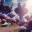 Placeholder: Spaceship landed on futuristic planet, sunny day. clear blue sky, cascade, flowers. Elegant. Extremely detailed. Award winning photography. Fantasy. 8k. Cinematic lighting. Photorealistic. Dynamic lighting. Imperial colors. Crisp quality. Unreal Engine. Colourful cinematic postprocessing. Pixar. VRay.