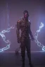 Placeholder: Full body Cyberpunk Greek statue of a man in chains , future classic, unreal engine, epic high details high quality