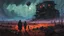 Placeholder: Eclipsed Dread, Macabre Enigmas, a Strange surreal world, techno western gothic, post apocalyptic art, neo cyberpunk renaissance, Science fiction painting, Denis Sarazhin Simon Stålenhag, Nicolas Bruno, sinister vibes, harsh survivalism, Peter Sallesen, Hamish Frater, ominous sky