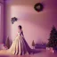 Placeholder: christmas ambience, bridal model, cinema 4d, octane render, high detail