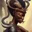 Placeholder: sango fantasy, fantasy magic, intricate, sharp focus, illustration, highly detailed, digital painting, concept art, matte, masterpiece snake head sexy lady body black African beauty tiger wearing African hair total head showing with a sword