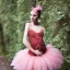 Placeholder: dress made out of feathers, tulle, ballerina, ballgown