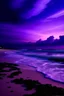 Placeholder: Purple sky in beach