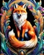 Placeholder: Beautiful Fox colorful art Deco, full body, amazing artwork, hyper detailed, ultra maximalist quality, 12k