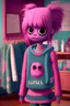 Placeholder: Lou from the Movie "Ugly Dolls" in Doki Doki Literature Club