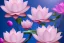 Placeholder: a magical crystal flower lotus magnolia lys bougainvillier, blue gold house indian palace castle in the woods, magnolias pink,blue lake,sun,white swanns,pink vertical, blue lake,sharp, vines, candlelit, endor, ornate, elegant, highly detailed, artstation, concept art, smooth, sharp focus, illustration, 8k, splash art, wallpaper, key visualwith pretty indian girl just before