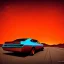 Placeholder: art deco, cyberpunk, neon muscle car, desert road, sunset, full colour, hd,