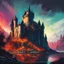 Placeholder: A Tamriel Castle bold and striking, in Vivid art style