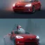 Placeholder: Santa claus driving his red Tesla convertible car, character design by cory loftis, fenghua zhong, ryohei hase, ismail inceoglu and ruan jia. unreal engine 5, artistic lighting, highly detailed, photorealistic, fantasy