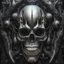 Placeholder: A MECHANICAL NON HUMAN SKULL AND DARK SLIMEY AND GIVING BIRTH SHARKS TEETH with a touch of H.R. Giger's biomechanical aesthetic. Hyperdetailed and rendered in 8k resolution, a true masterpiece. hyperdetailed intricately detailed Splash art action painting film noir photorealism psychedelic art telephoto lens aetherpunk horror post-apocalyptic VIVID IN COLOR well lit, high detail, photorealistic, horrorcore, fun, scary, none featured, each a different color or hue,