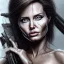 Placeholder: portrait Angelina Jolie gun long hairs big bobs Tomb Raider