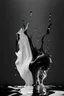 Placeholder: AI black body glass water art realisticv2 surrealism 4k resolution white blackground white