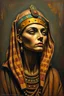 Placeholder: Busch painting style nightmare, an old Egyptian woman