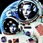 Placeholder: Lauren Bacall as an astronaut