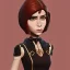 Placeholder: anna wintour with brown hair, lego, steampunk