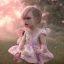 Placeholder: Lily rose depp toddler, full body, floral clothes, dynamic pose, tokio background, dramatic lighting, hyper realistic, unreal engine, 8k, upscale