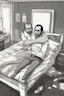 Placeholder: Nicolas Cage and Trevor Philips cuddling in the bedroom.