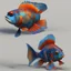 Placeholder: Mandarin Fish, 3d, Realistic, Detailing