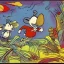 Placeholder: from krazy kat and ignatz mouse by herriman psychedelic landscape