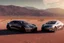 Placeholder: A Tesla 'Model Y' is racing at top speed, in the Mojave Desert. (CINEMATIC, WIDE ANGLE LENS, PHOTO REAL)