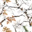 Placeholder: detailed Real Tree Camouflage made of sticks, twigs, tree bark, dried maple leaves, green pine branches, snow and dirt, white background, seamless repeatable texture pattern imitating a natural forest background, add details