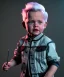 Placeholder: Back to the future toddler, dramatic lighting, hyper realistic