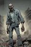 Placeholder: zombie, portrait, comic book, full body, standing, mean, perfect hands,
