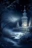 Placeholder: fairy tale, magical winter night, snow, filigree, beautiful, aesthetically pleasing