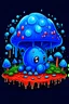 Placeholder: create a Logo for ShadowSugarZZ THC Vape Edible Shrooms and gummies videogame, digital art, hyperdetailed, hyper realistic, ar 3:2, 4K::5 anime::5 dusk::5 360 panorama::5 ::5 blue::1.8 baby blue color::3.8 gummies::1 --v 4