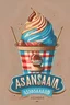 Placeholder: American sundae logo design