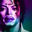 Placeholder: Michael Jackson,purple light effect, closed eyes, rtx, reflection, 8k, glow, winning photography, caustics