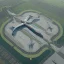 Placeholder: Symmetrical aerial view of an ant-shaped airport, spectacular, impressive, ultra quality, maximalist, 8k 3D