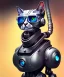 Placeholder: Half Robot cat