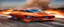 Placeholder: award winning car and driver photograph of a futuristic station wagon designed by only one vehicle per image painted metallic orange traveling at a high rate of speed, jet intake off of front center of vehicle and jet exhaust out the rear with bright blue flame, bilaterally symetrical, more a high speed road vehicle