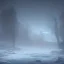 Placeholder: lost, feeling, winter landscape, ice field, crystals, surreal, dreamlike, foggy