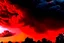 Placeholder: Clouds in the sky colored like blood