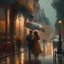 Placeholder: rainy street romantic