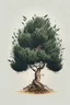 Placeholder: the most beautiful and majestic olive tree, clean background, logo