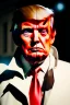 Placeholder: Ultra realistic image, Donald trump zombie, zombie performance, suit, skull, blood, torn arm, night, walking twisted, waist up view, thriller style, dark ambient, highly detailed, White House background, concept art, unreal engine 5, ray tracing, RTX, ultra detail, volumetric lighting, high definition, high resolution.