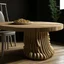 Placeholder: Table inspired by the rounded pasta concept