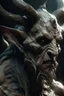Placeholder: Bosch nightmares paint instyle Title: a creature with horns ,insanely detailed octane render trending on artstation, 8k artistic photography, photorealistic concept art, soft natural volumetric cinematic perfect light, chiaroscuro, award-winning photograph, masterpiece, oil on canvas, Raphael, Caravaggio, Greg Rutkowski, people, beksinski, Giger