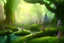 Placeholder: Immersive​ fantasy elven forest blossom river 4k full hd