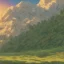 Placeholder: rocky mountain, sunset, realistic, render, 8k, hyper realistic, magic style