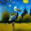 Placeholder: Shoebill Stork Bird by van Gogh 8k