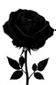 Placeholder: Black And White Graphic Of a dead black rose